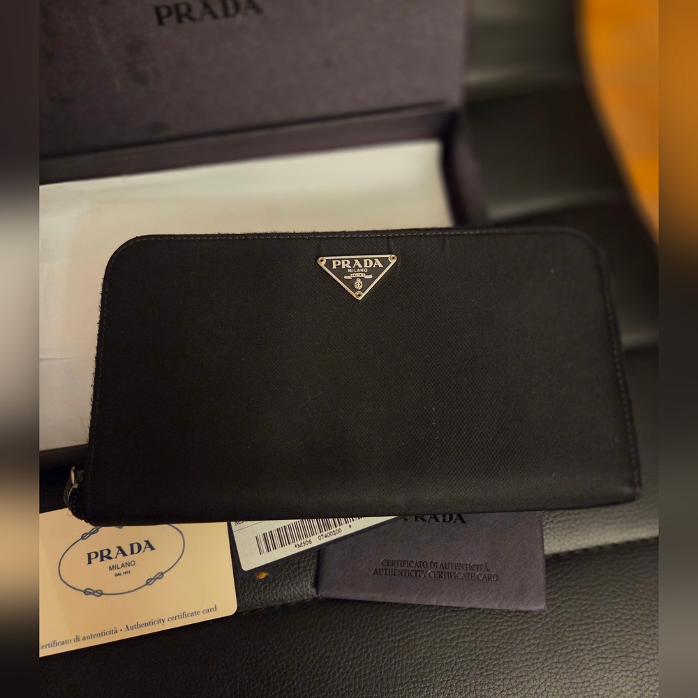 Authentic Prada Tessuto Full Inclusion Long Wallet
